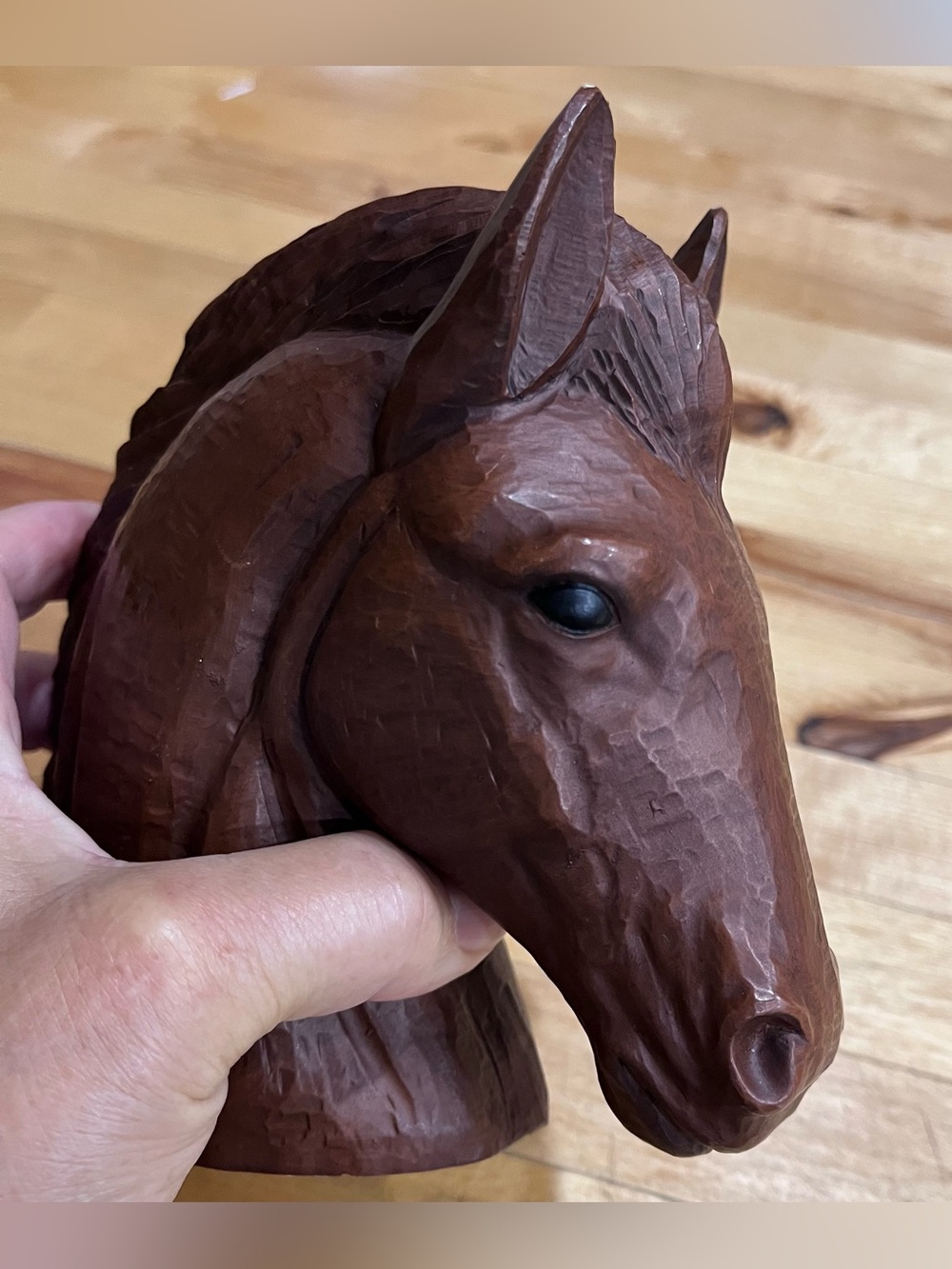Pristine 1990 Red Mill Mfg. Horse Head. 6” tall. Collectible, paperweight, decor